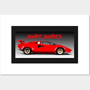 Fast When Still - Lambo Countach Posters and Art